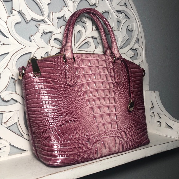 Brahmin Duxbury Satchel Tea Rose & Wallet SET - Picture 5 of 11